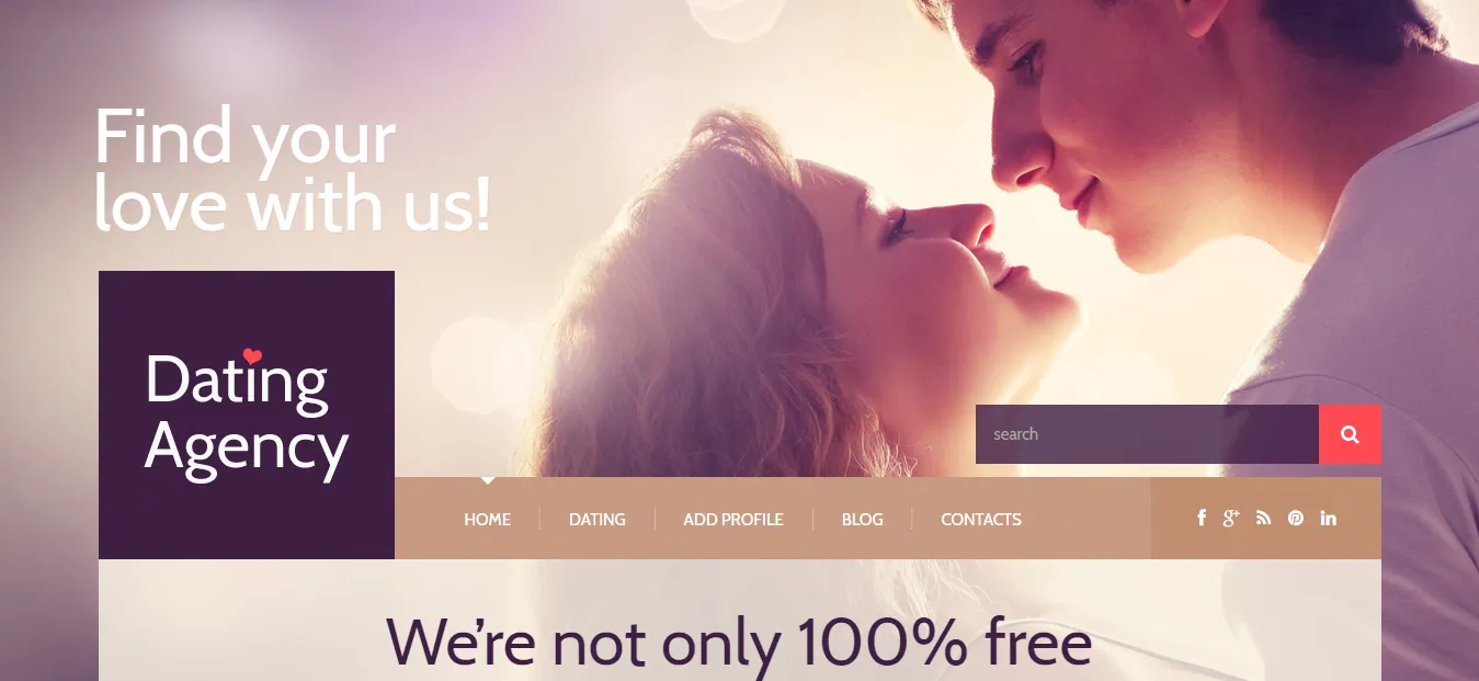 Dating Responsive Free And Premium Dating WordPress Theme