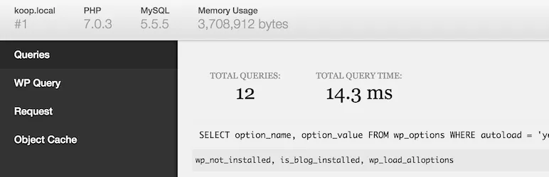 Debug Bar Essential WordPress Developer Plugins